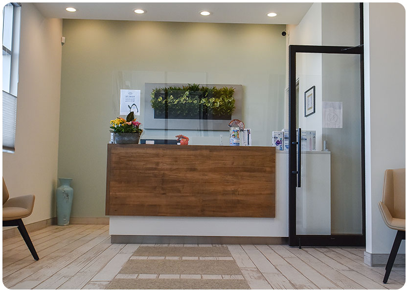 Warm & Welcoming Reception Area | River Harmony Dental | General & Family Dentist | Cochrane | Alberta