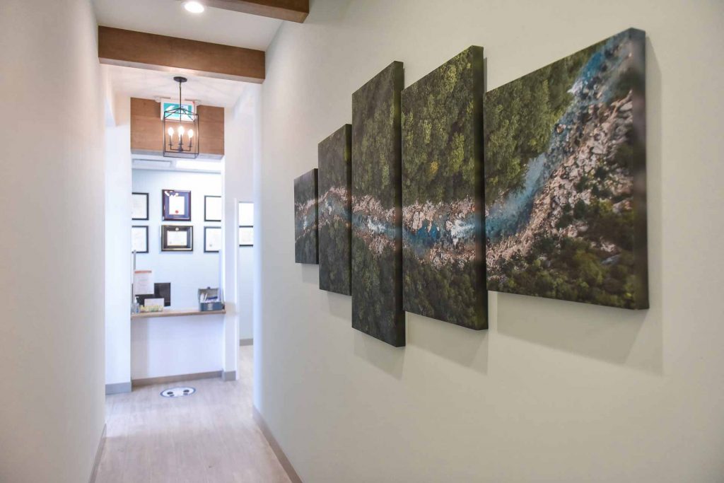 Reception & Hallway | River Harmony Dental | General & Family Dentist | Cochrane | Alberta